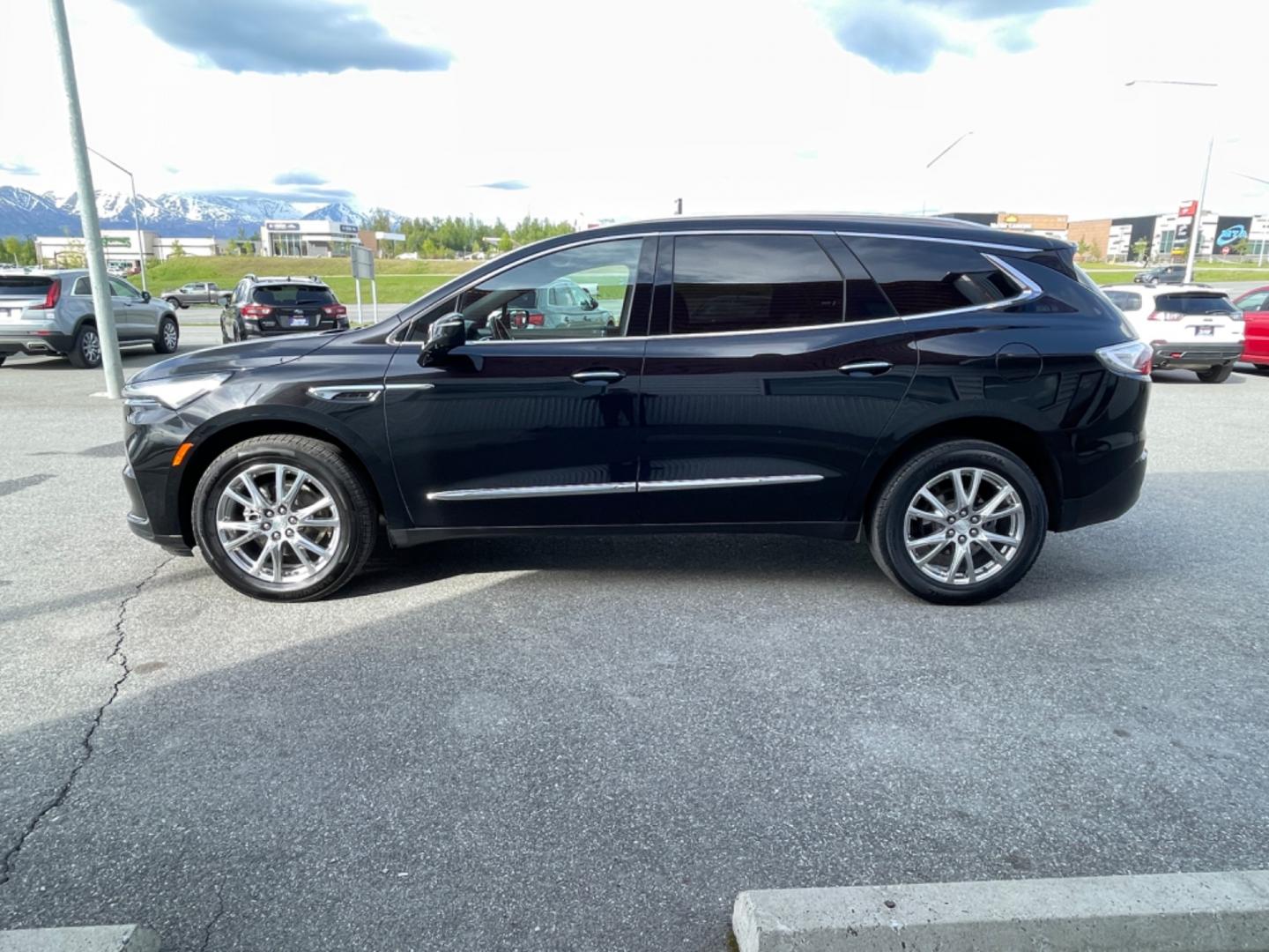 2022 BLACK /Gray Leather BUICK ENCLAVE PREMIUM (5GAEVBKW8NJ) with an 3.6L engine, Automatic transmission, located at 1960 Industrial Drive, Wasilla, 99654, (907) 274-2277, 61.573475, -149.400146 - Photo#1